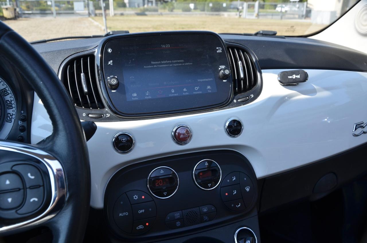FIAT 500C 1.2 69cv LOUNGE CABRIO , OK NEOPATENTATI , MONITOR 7" , PERMUTE
