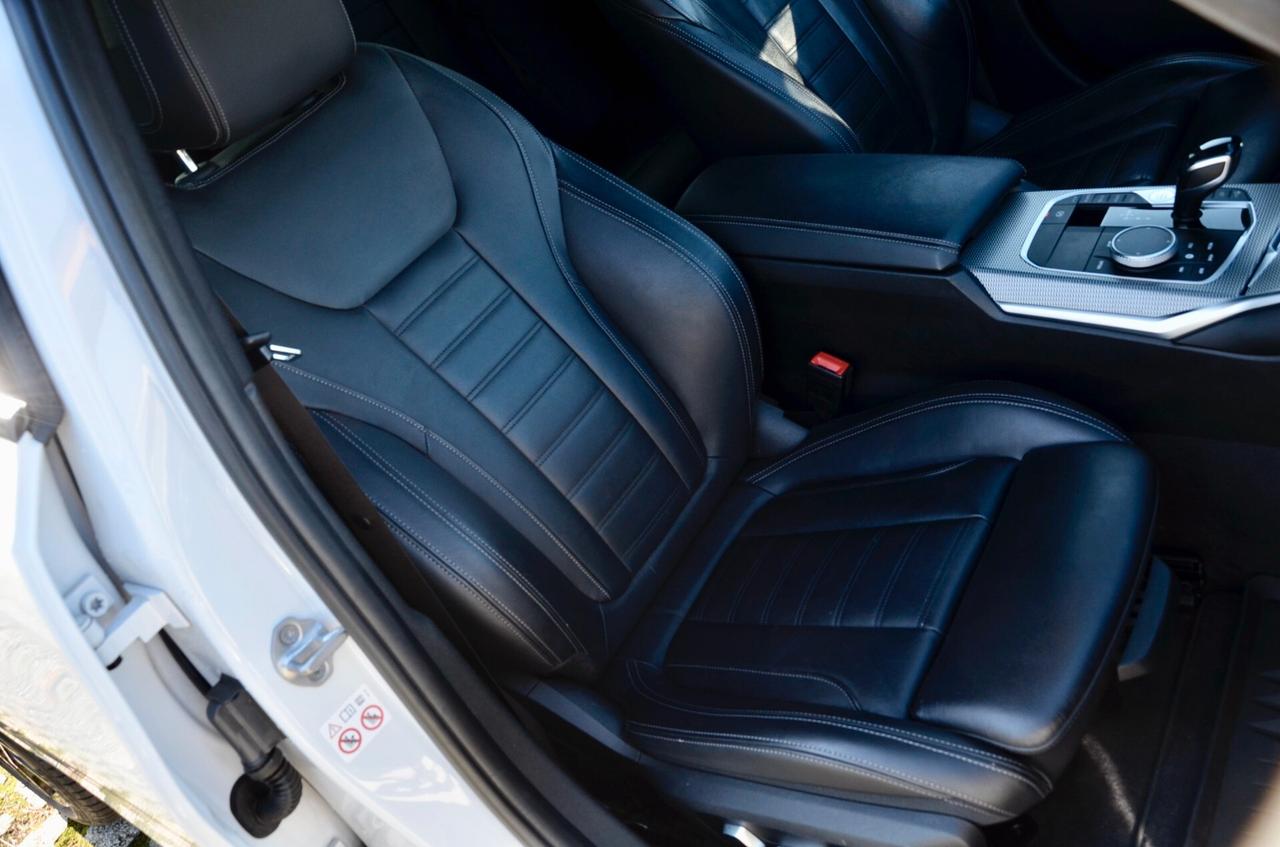 BMW 330d TOURING XDRIVE MSPORT 265cv AUTO, GARANZIA BMW, UFF ITALIANA, SERVICE BMW, EURO 6D, M BRAKES, FARI LED, RETROCAMERA 360°, PELLE, 19", PERMUTE