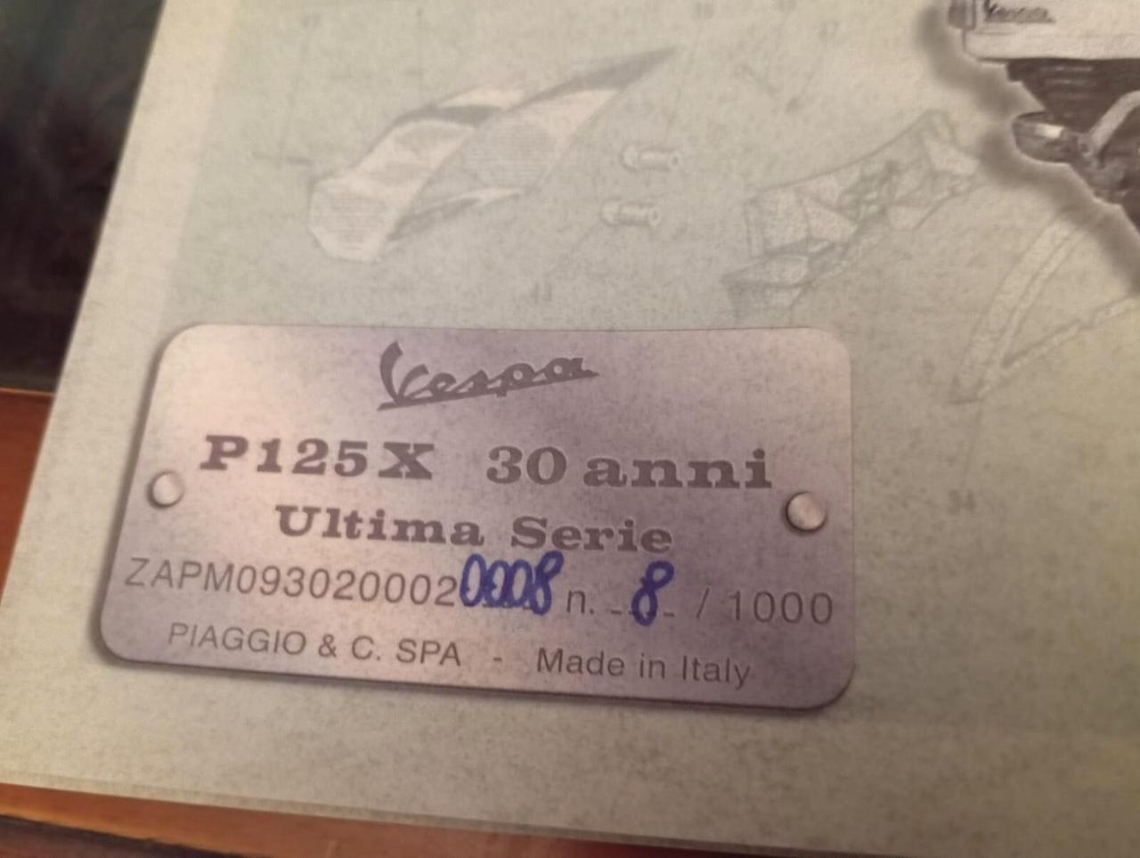 Piaggio Vespa P125X 30 Anni Ultima Serie