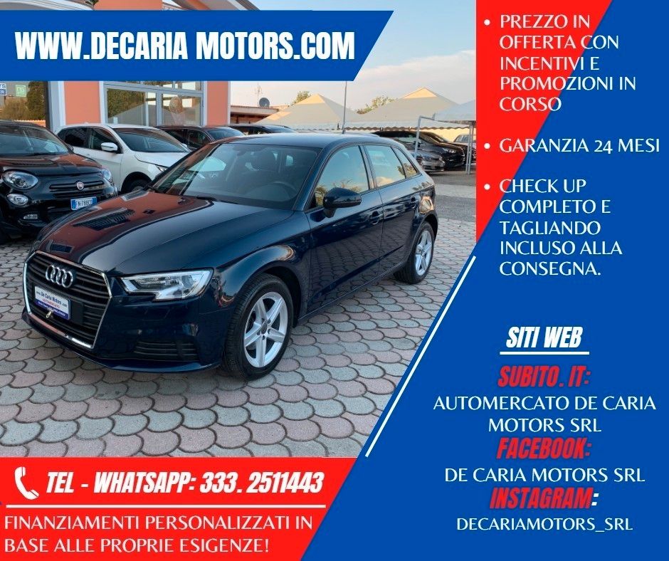 AUDI A3 1.6 TDi 116CV S-Tronic Advanced - 2017