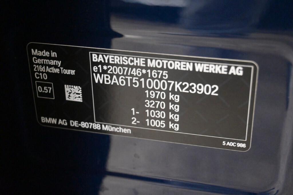 BMW 216D ACTIVE TOURER 116CV 6M. BUSINESS ADVANTAGE ( FARI LED - PELLE - CRUISE - NAVI - PARK ASSISTANT - TELECAMERA POST. )