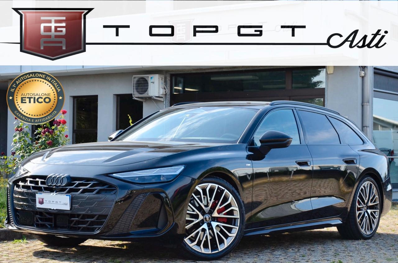 AUDI A6 AVANT 3.0 TFSI MHEV MILD HYBRID S-LINE EDITION QUATTRO 367cv S-TRONIC, AUTO PARI AL NUOVO, UNICOPROPRIETARIO, EURO 6E, GARANZIA AUDI 08/2029, 21", MATRIX, NERO LOOK, 360°, PERMUTE