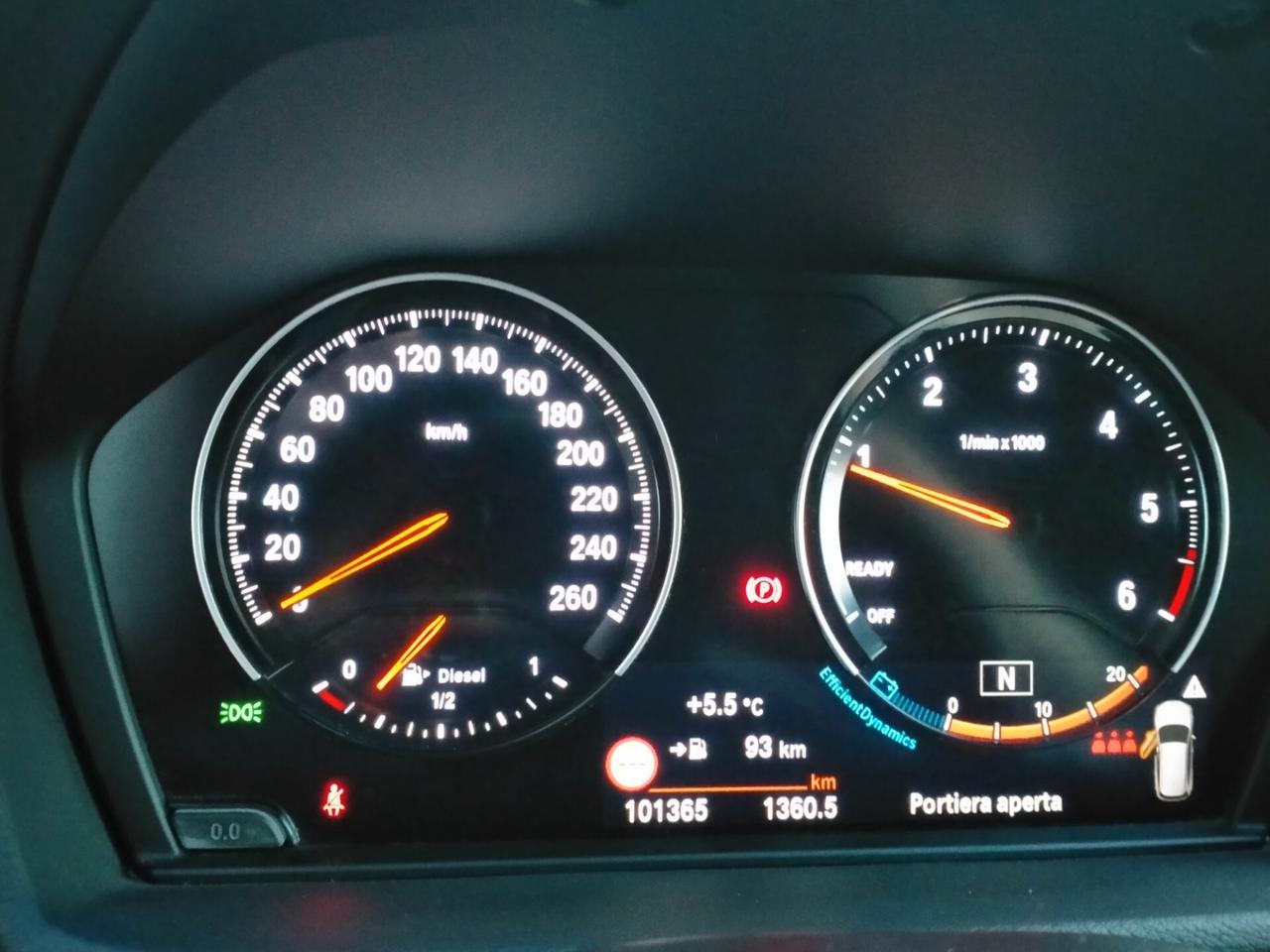 BMW X1 SDRIVE 18D SPORT MANUALE /TETTO/PELLE NERA/LED/18