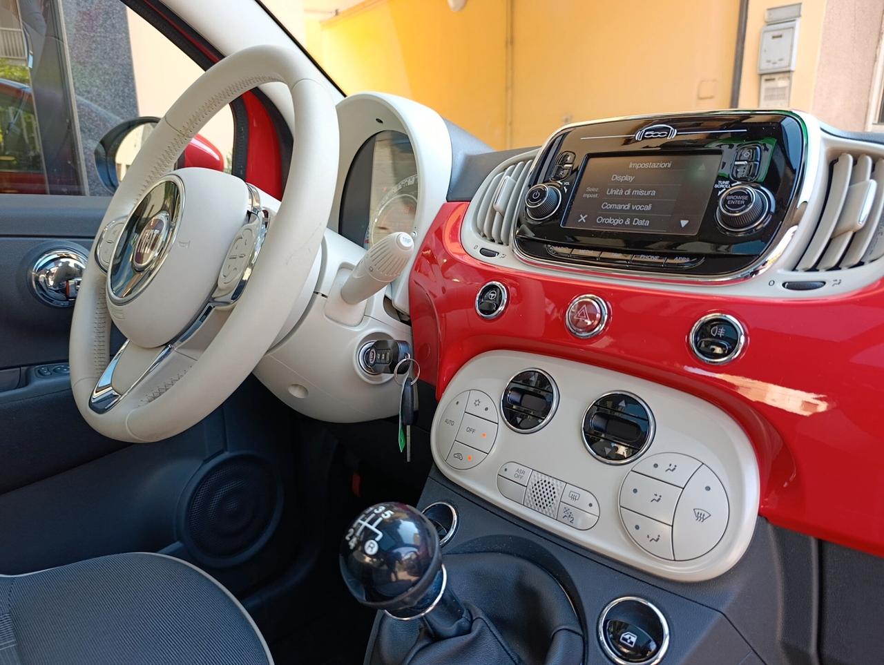 Fiat 500 1.2 Lounge Rosso Corallo km 36.317