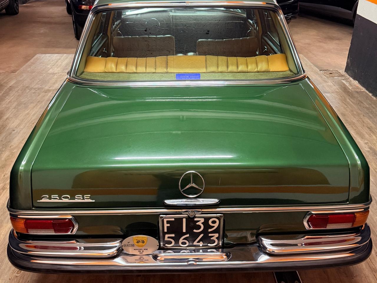 STRAORDINARIA MERCEDES 250 SE, W108 DEL 1967 INSCRITTA ASI CON TARGA ORO