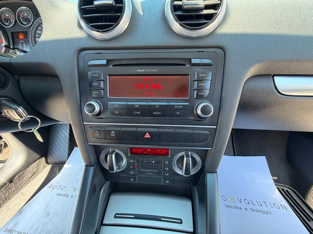 Audi A3 SPB 1.6 TDI 105 cv 133.892 km unico proprietario