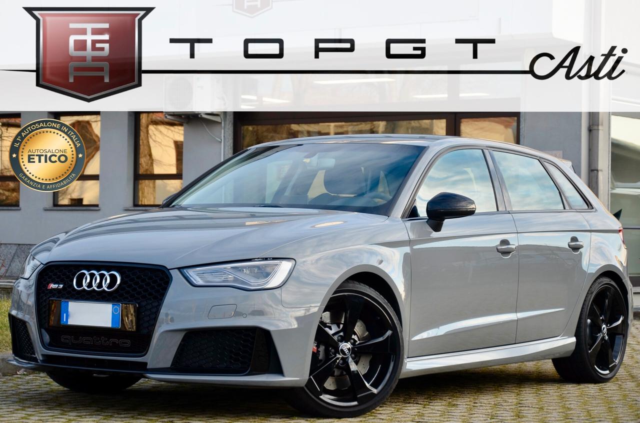 AUDI RS3 SPB 2.5 TFSI QUATTRO S-TRONIC 367cv, ECCELLENTI CONDIZIONI, PRIMA VERNICE, TUTTI SERVICE UFF AUDI, UFF ITALIANA, SCARICO RS, PERMUTE