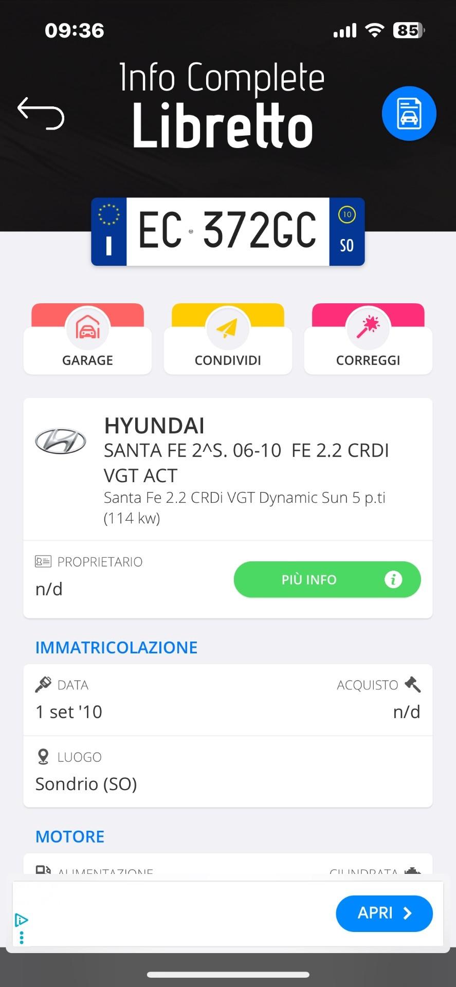Hyundai Santa Fe 2.2 CRDi VGT Dynamic Sun 5 p.ti