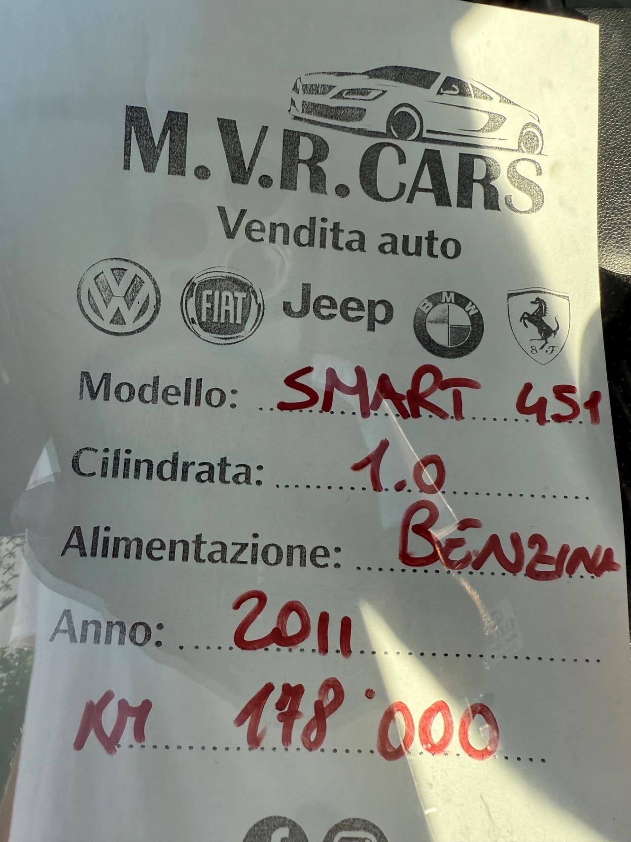 Smart ForTwo 1000 52 kW coupé passion