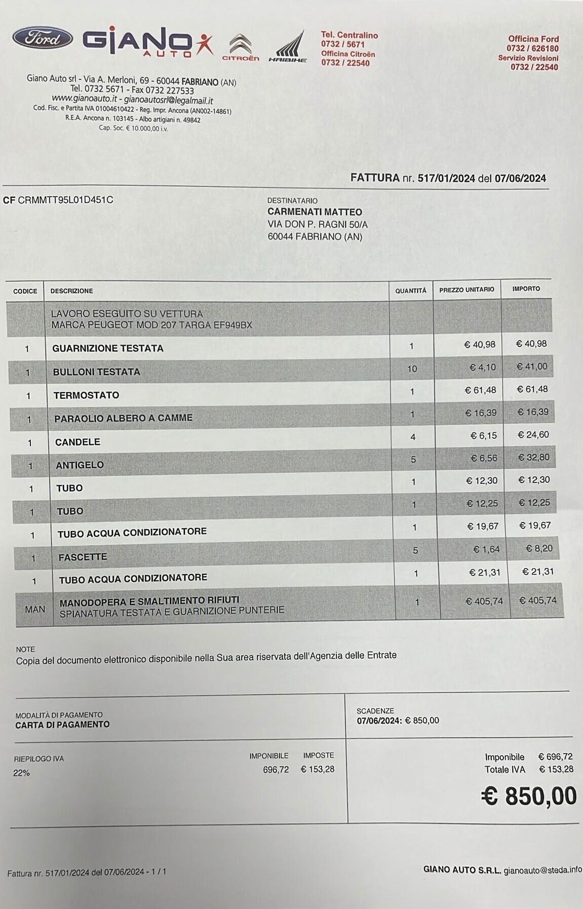 Peugeot 207 1.4 GPL PERFETTA UNIPROPRIETARIO