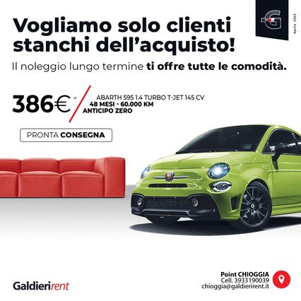 Abarth 500 Noleggio Lungo Termine.