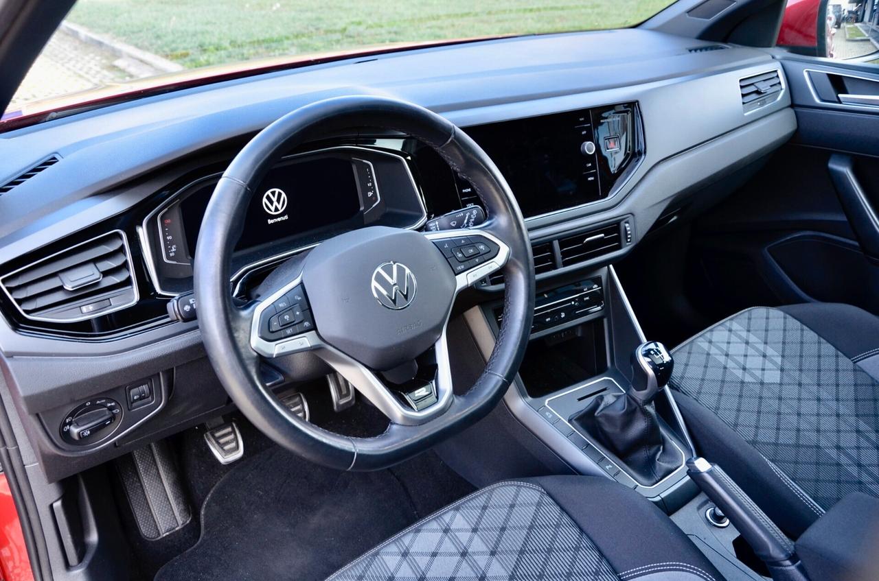 VOLKSWAGEN TAIGO 1.0 TSI R-LINE 110cv, UNICOPROPRIETARIO, SERVICE UFF VW, TETTO, APPLE ANDROID, 18", EURO 6D, PERMUTE