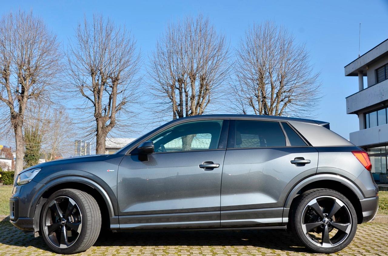 AUDI Q2 1.4 TFSI S-LINE INT+EXT 150cv S-TRONIC, UNICOPROPRIETARIO, UFF ITALIANA, FULL LED, NAVI, PERMUTE
