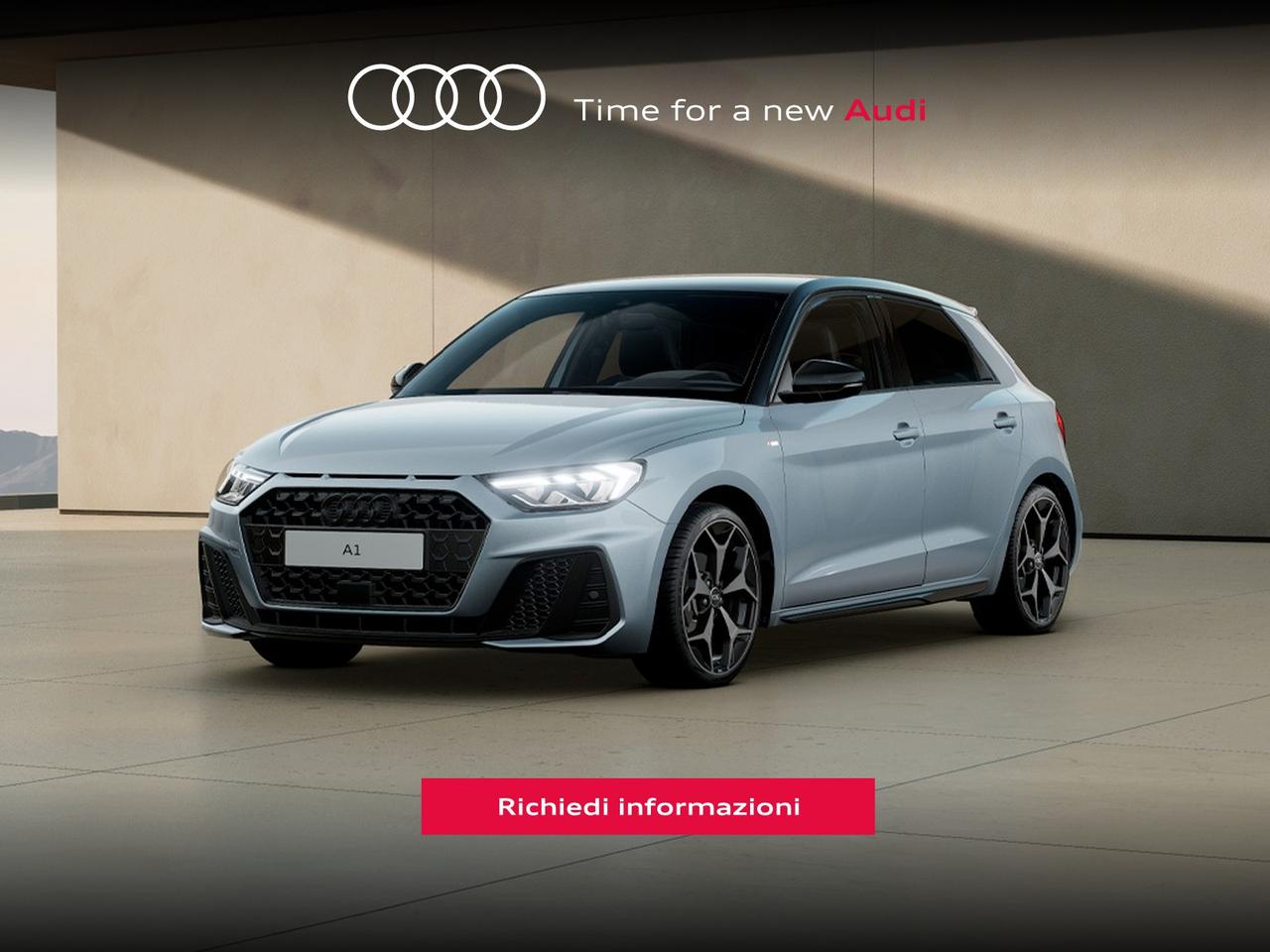 Audi A1 sportback 30 1.0 tfsi identity black 116cv s-tronic