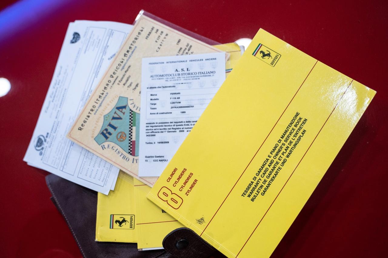 Ferrari 348 TB 3.4 300cv manuale ASI ITALIANA KM CERTIFICATI F