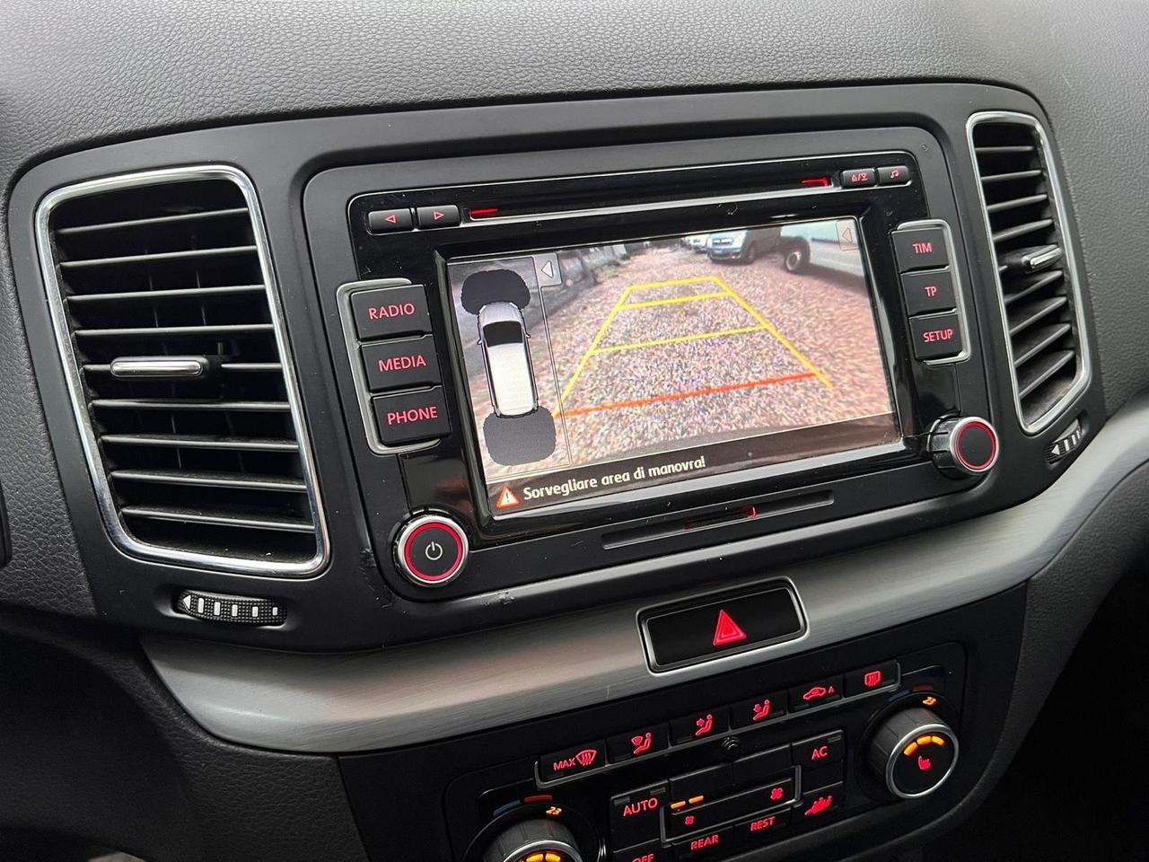 Volkswagen Sharan 2.0 TDI DSG Full 7 Posti Gancio