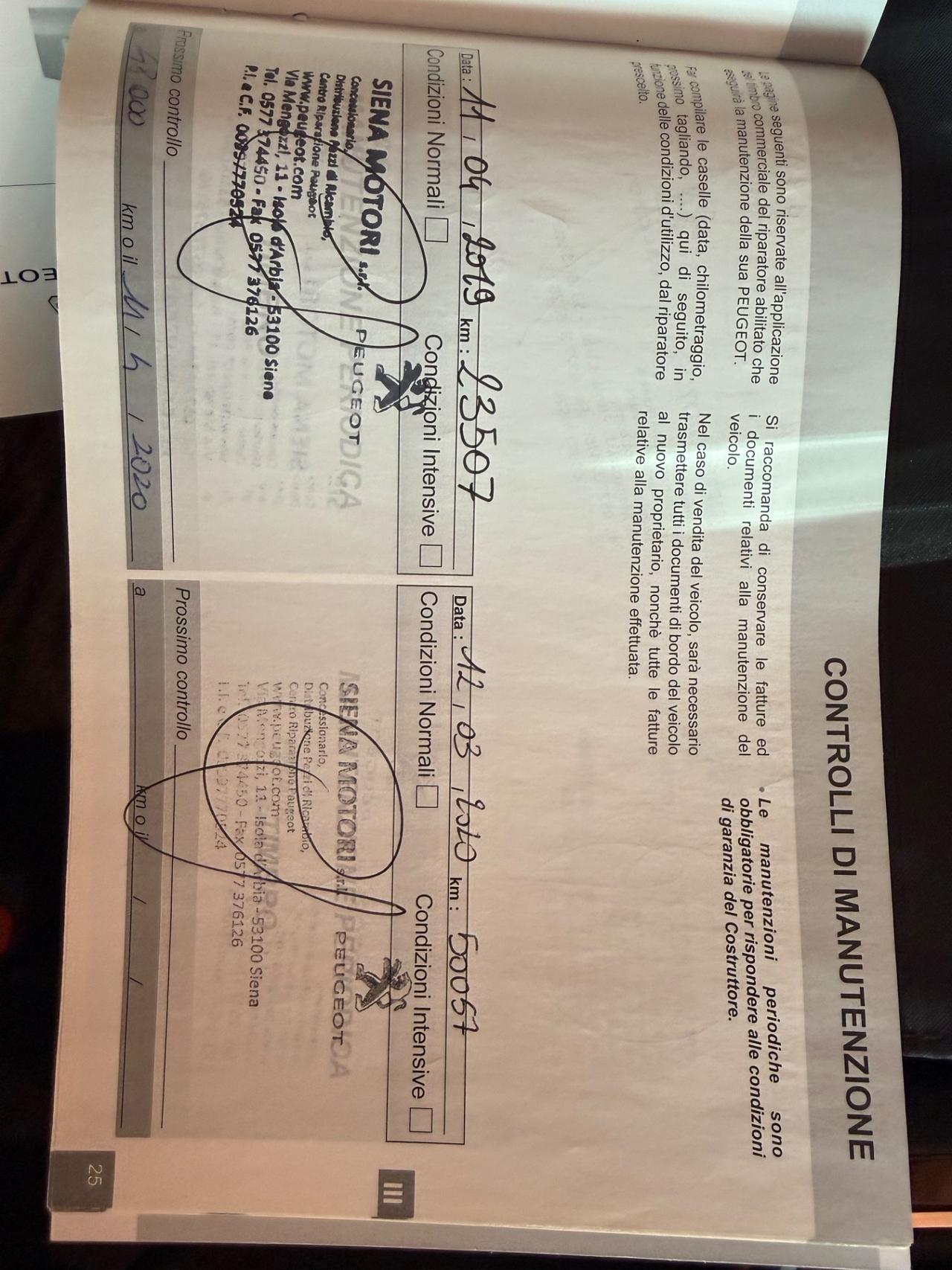 Peugeot 308 1.5 Diesel - Tagliandi certificati