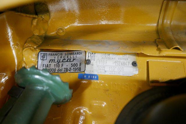 FIAT 500 ASI - TARGA ORO - FRANCIS LOMBARDI
