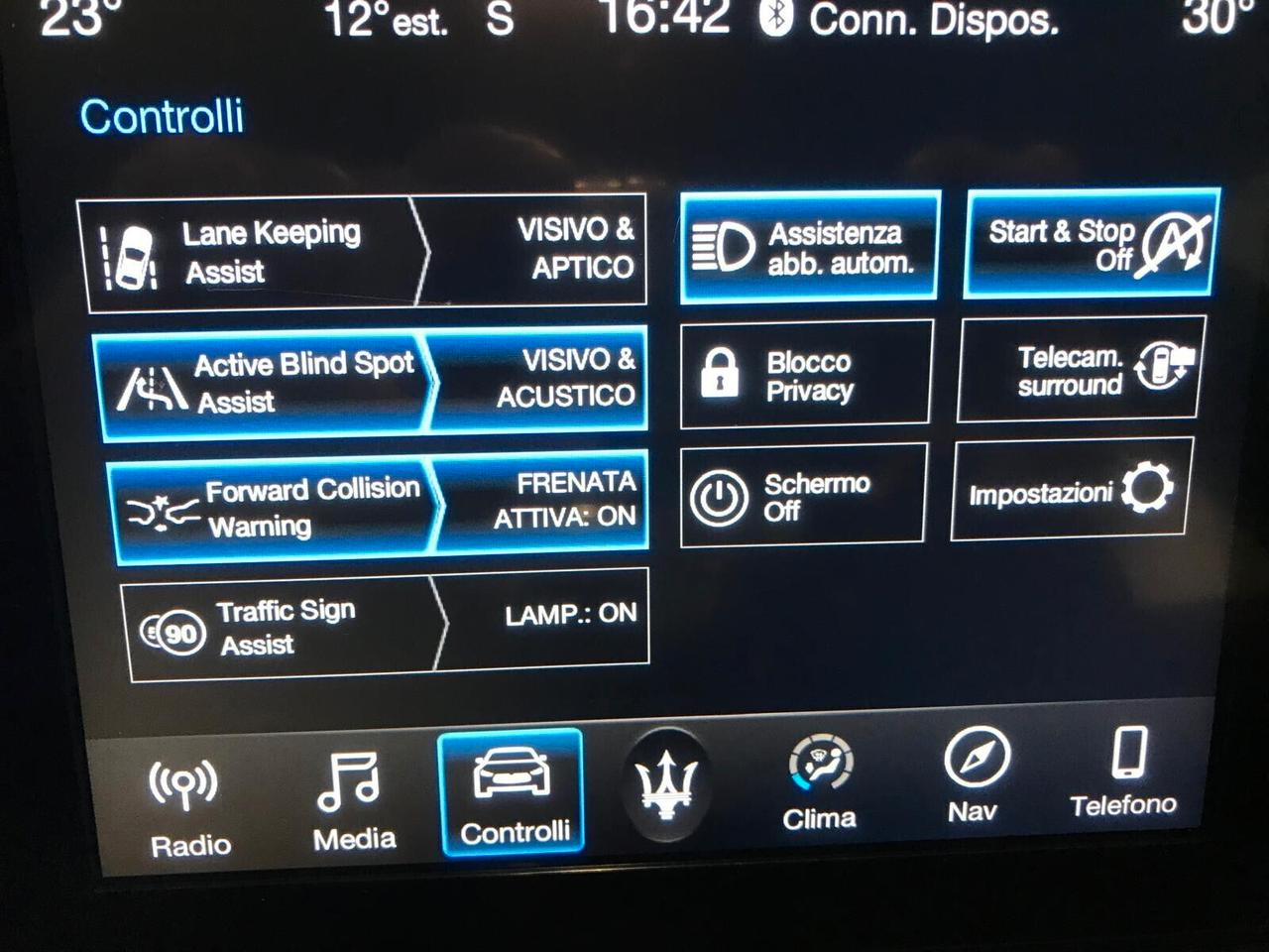 Maserati Ghibli V6 Diesel 250cv Granlusso 12/2018