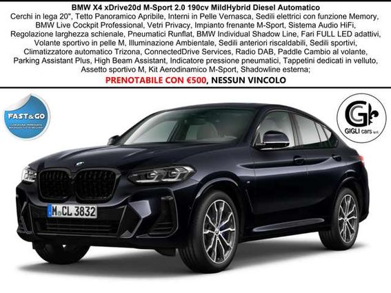 BMW X4 M-Sport Tetto CockpitPro LuceAmbientale M Sport