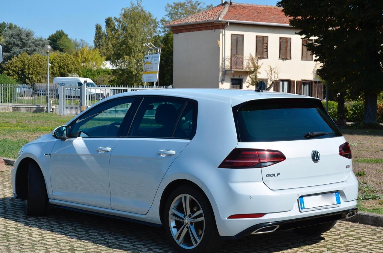 VOLKSWAGEN GOLF 5p 1.6 TDI R-LINE 115cv MANUALE, UNICOPROPRIETARIO, EURO 6B, UFF ITALIANA, FULL LED, APPLE ANDROID, PERMUTE
