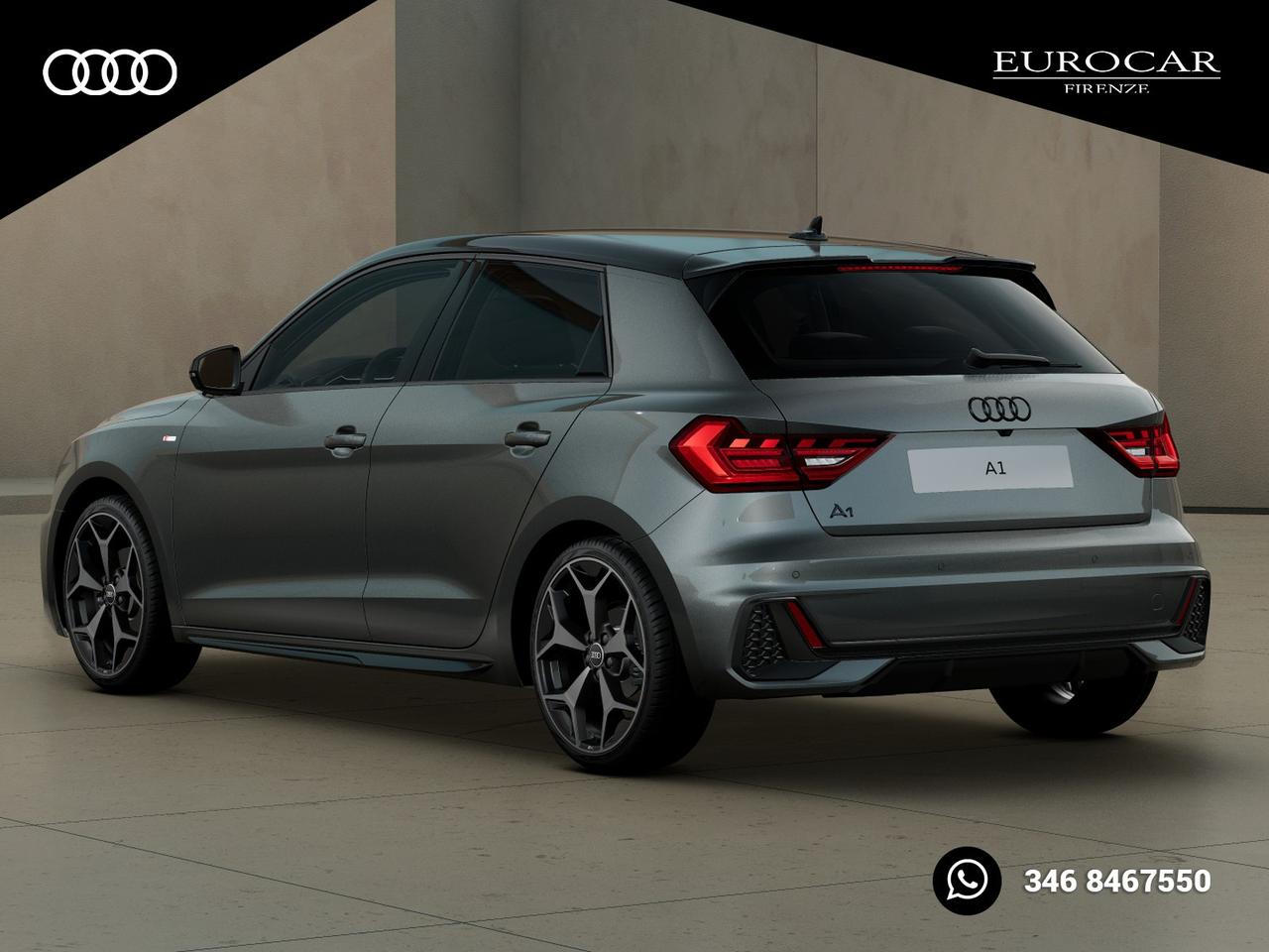Audi A1 sportback 30 1.0 tfsi identity black 116cv s-tronic
