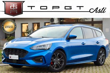 FORD FOCUS SW 1.0 SCOBOOST ST-LINE CO-PILOT 125cv AUTO, SERVICE CERTIFICATI, UFF ITALIANA, EURO 6D, FARI FULL LED, RETROCAMERA, NAVI, PERMUTE