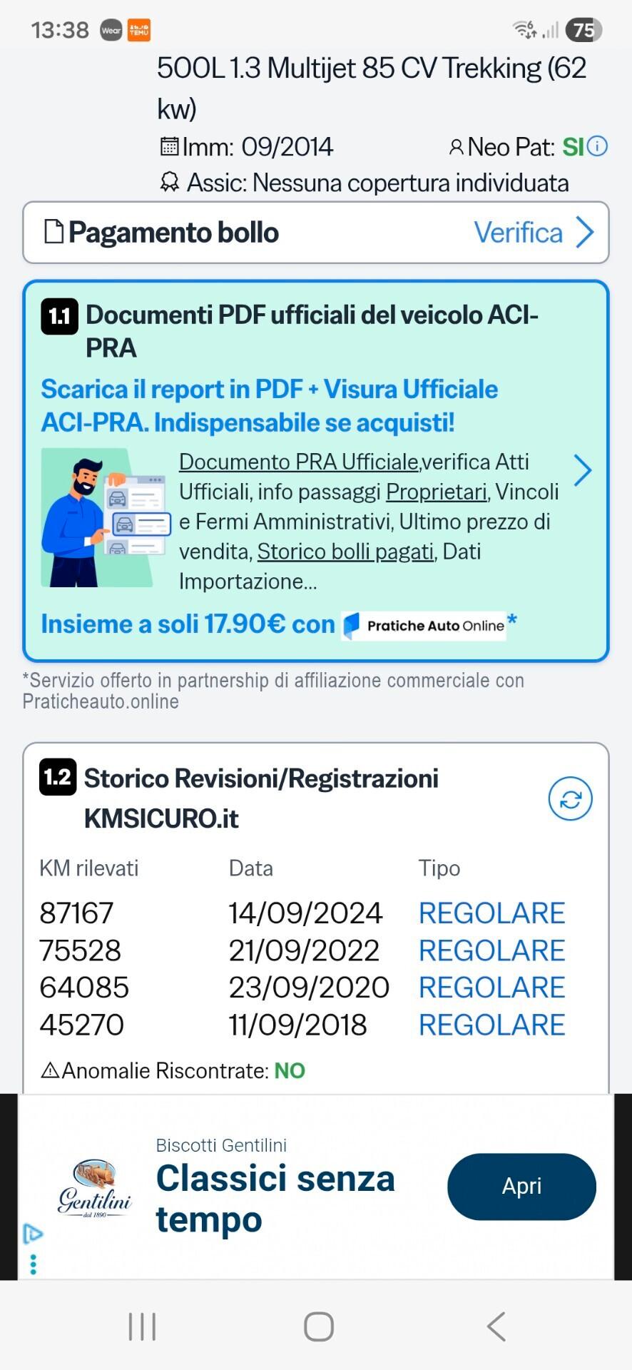 Fiat 500L 1.3 Multijet perfetta e garantita 12M
