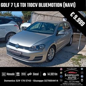 Golf 7 1.6 TDI 110cv BlueMotion (NAVI)