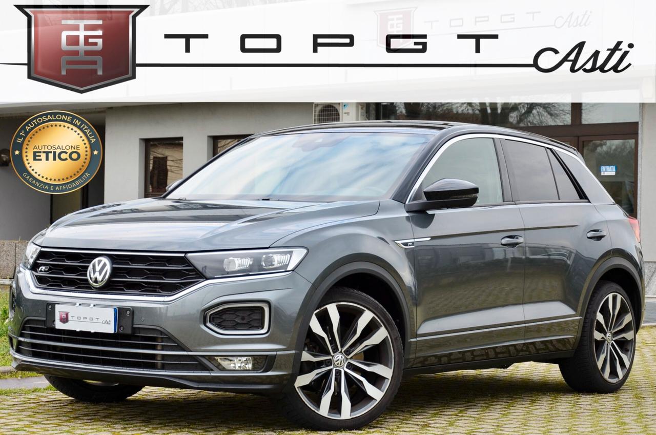 VOLKSWAGEN T-ROC 2.0 TDI R-LINE 4MOTION 150cv DSG, UFF ITALIANA, SERVICE VW, FULL LED, NAVI, LUCI AMBIENTE, 19", PERMUTE