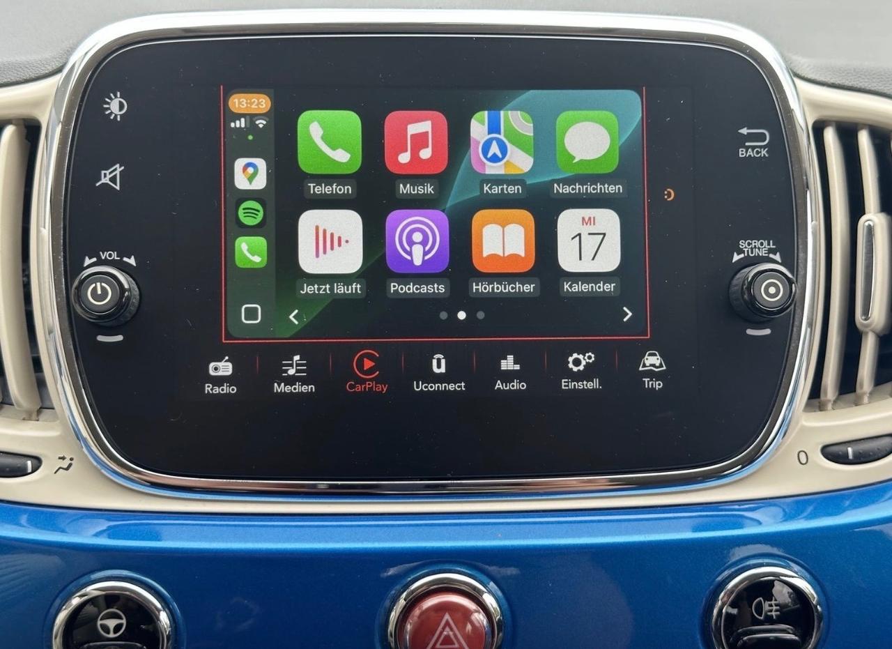 Fiat 500 C 1.2 Lounge blue metallic