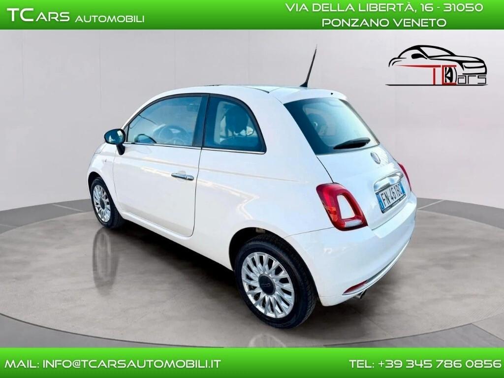 FIAT 500 1.2 BENZINA - TETTO PANORAMICO - NEOPAT.