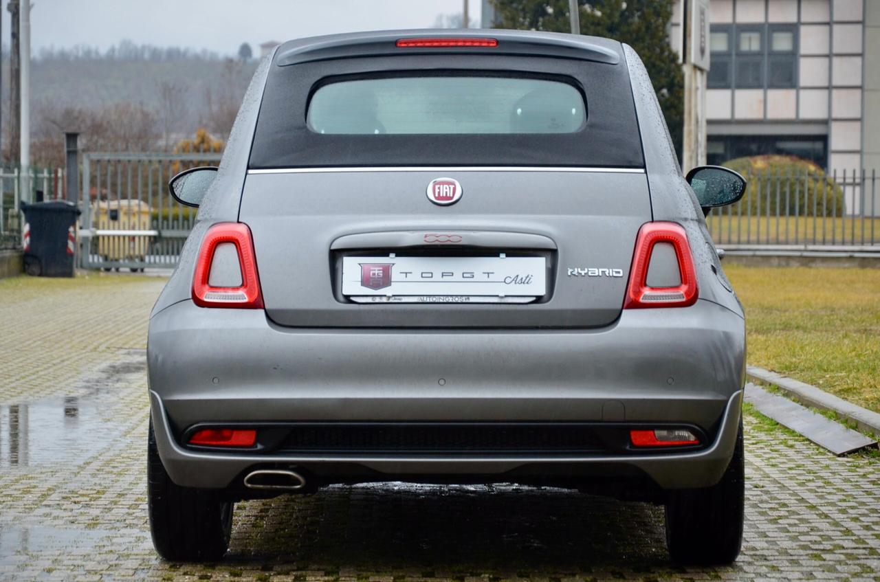 FIAT 500C 1.0 HYBRID SPORT CABRIO 70cv, TUTTI SERVICE UFF FIAT, EURO 6D, APPLE ANDROID, CRUISE, PERMUTE