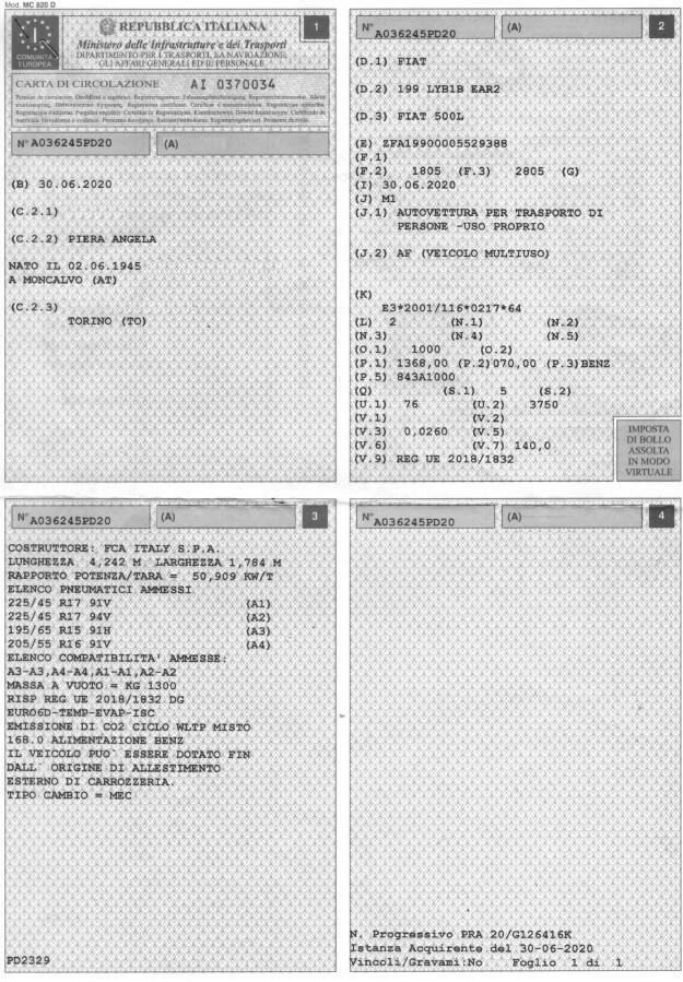 Fiat 500L 1.4 95cv UnicoProp.27700Km