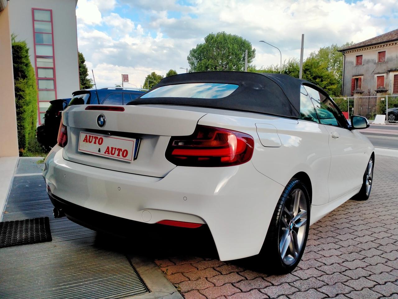 BMW 218 D CABRIO F23 150CV MSPORT STEPTRONIC / FULL SVC BMW / CAMERA / DA VETRINA