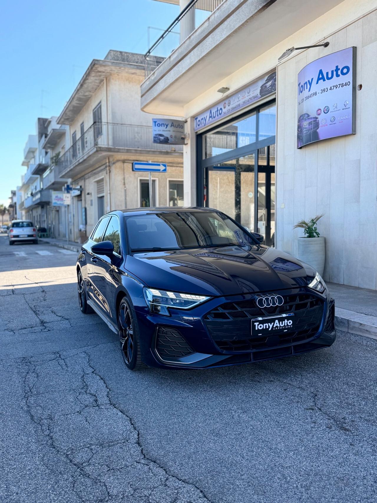 Audi A3 SPB 35 TDI S tronic line edition PACCHETTO LUCI SOFFUSE,APPLE CARPLAY,NAVI,TELECAMERA,FARO MATRIX