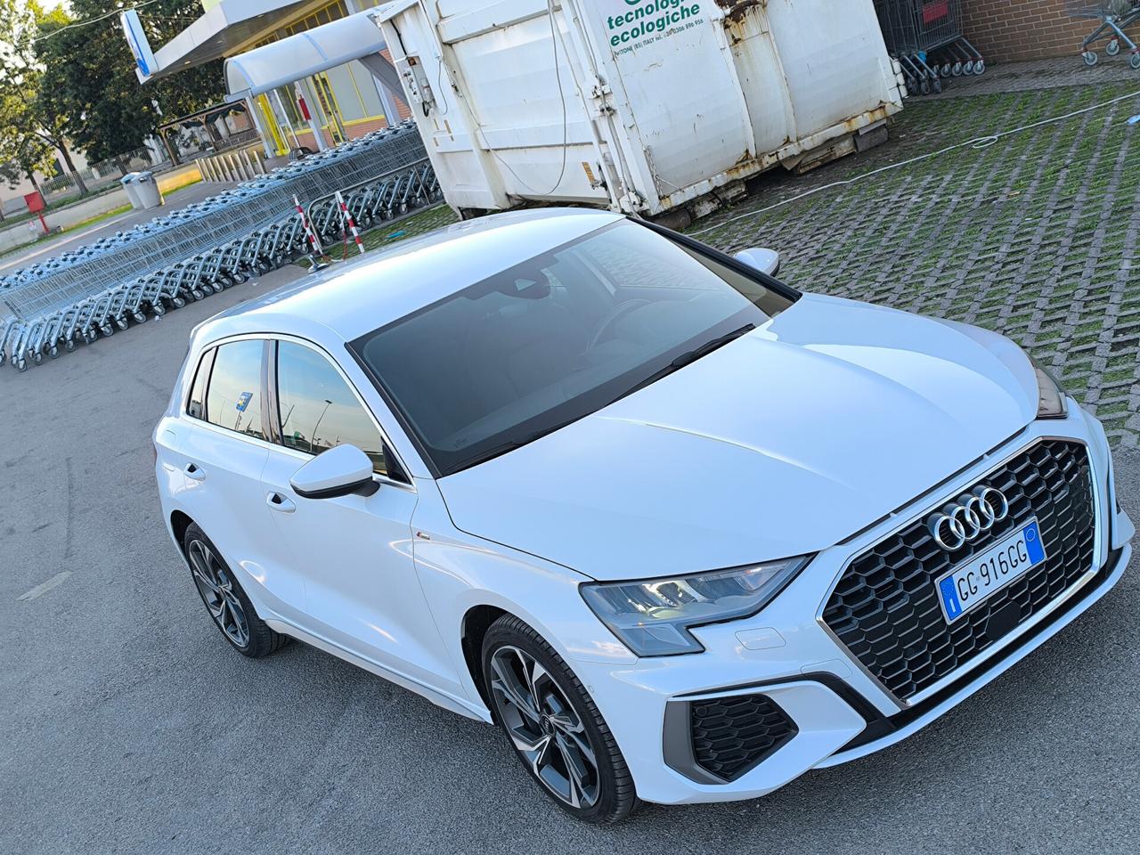 AUDI A3 S LINE 30 G-TRON METANO 09/2021 KM 39000 TAGLIANDI AUDI