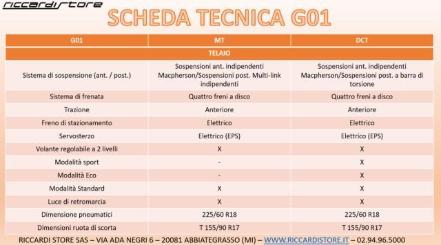 SWM G01 1.5 MANUALE 5 ANNI GARANZIA