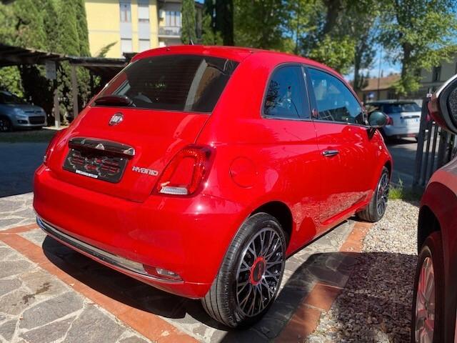 Fiat 500 1.0 Hybrid Red