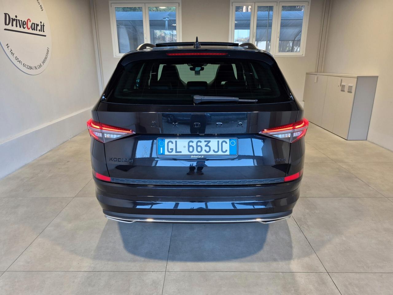 Skoda Kodiaq 2.0 TDI SPORTLINE DSG 4X4 TETTO APRIBILE MATRIX