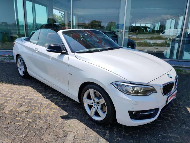 BMW 220 d 190cv Cabrio Sport Automatica, Pelle rossa, Navi