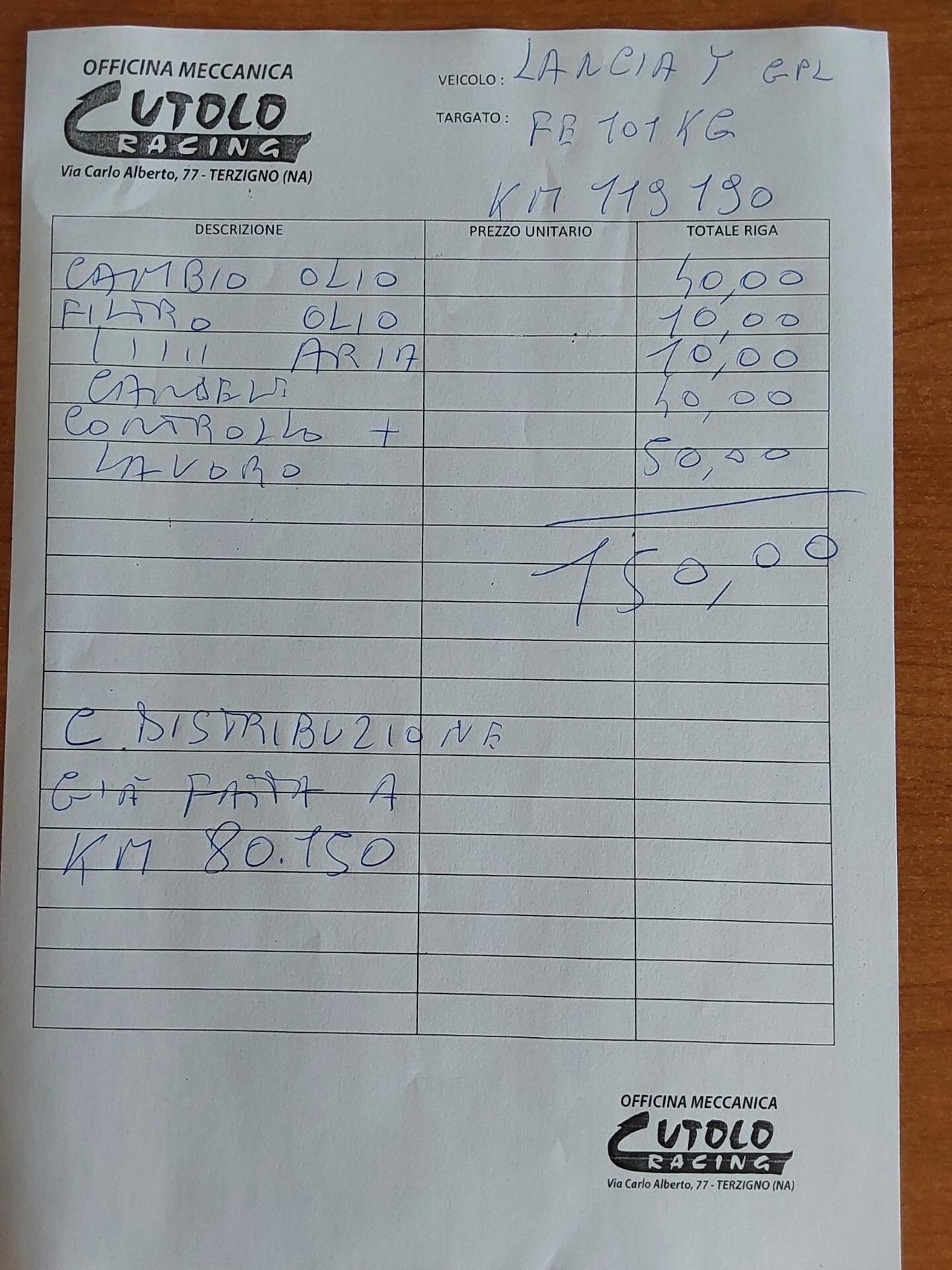 Lancia Ypsilon 1.2 69 CV GPL Ecochic Gold