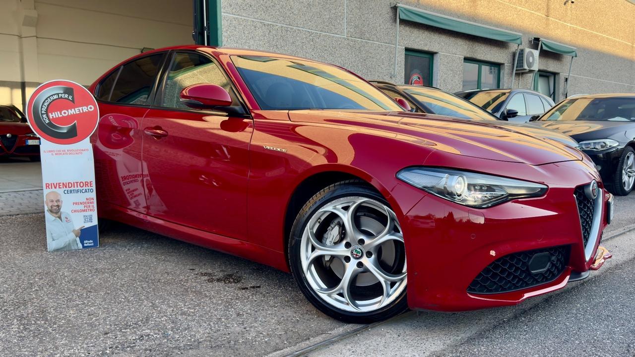 ALFA ROMEO GIULIA 2.2 Q4 VELOCE TURBODIESEL 210CV - SEDILI ELETTRICI IN PELLE RISCALDABILI, VOLANTE RISCALDATO, FULL LED