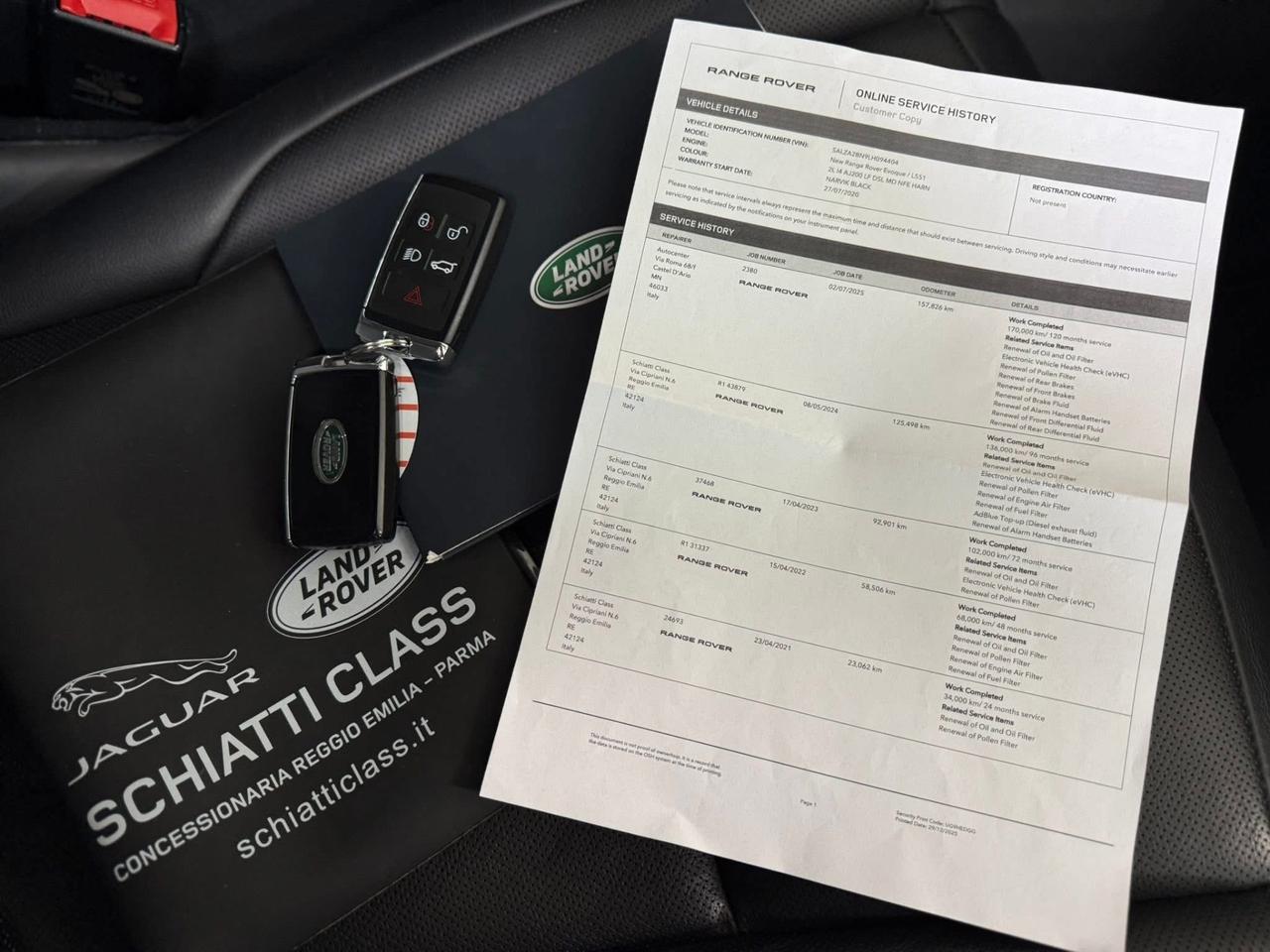 Range Evoque 2.0D 150CV AWD Aut TAGLIANDI LAND ROVER