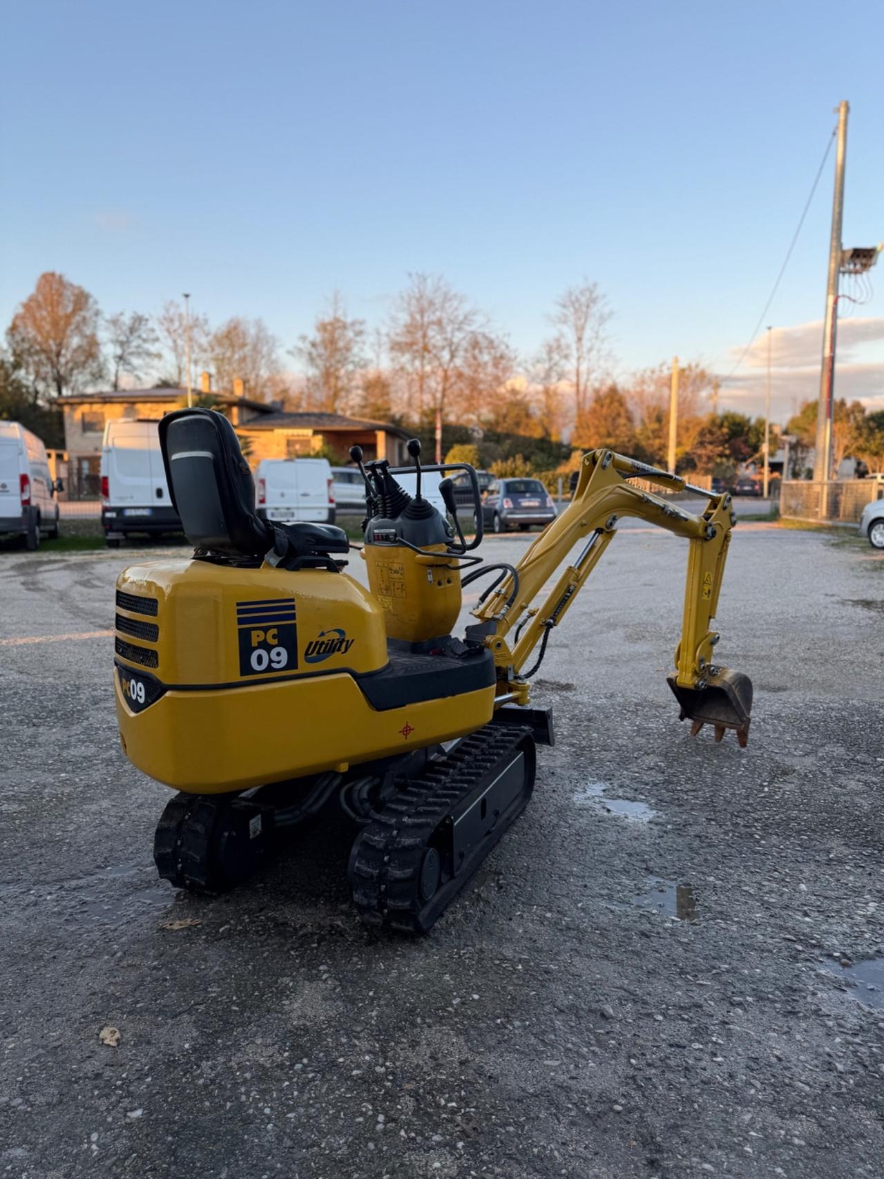 Mini escavatore Komatsu PC 09/1 cingoli allargabili
