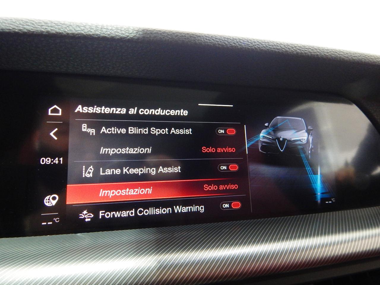 Alfa Romeo Stelvio 2.2 t Veloce Q4 210cv TETTO-NAVI-PELLE ROSSA-PARK