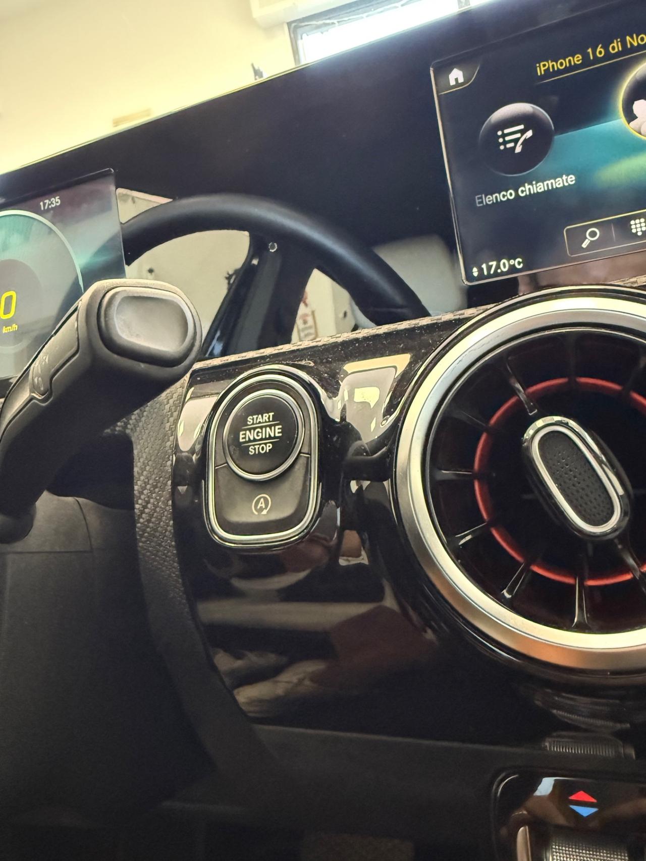 Mercedes-benz A 180 NAVI,TELECAMERA,APPLE CARPLAY,INTERNI PARZIALI IN PELLE,SCHERMO INTERAMENTE DIGITALE