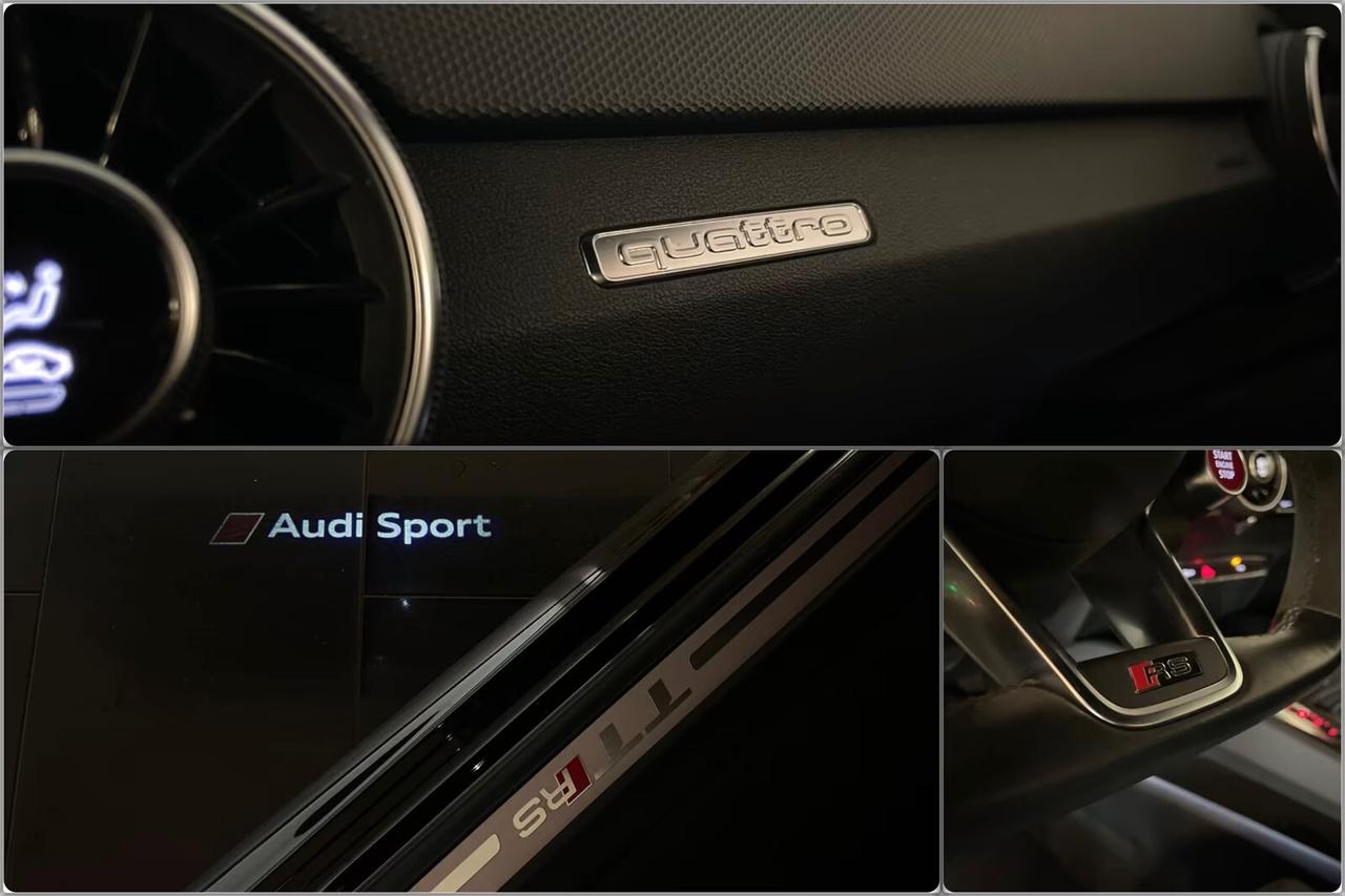 Audi TT RS 2.5 TFSI quattro scarico sportivo telecamera