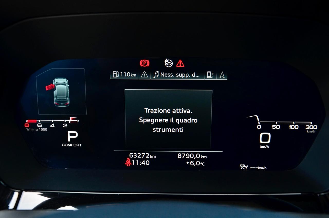 AUDI S3 SPORTBACK 2.0 TFSI QUATTRO 310cv S-TRONIC, FULL OPTIONAL, TETTO, MATRIX, SCARICO, HARMAN & KARDON, SEDILI ELETTRICI, 19", PERMUTE