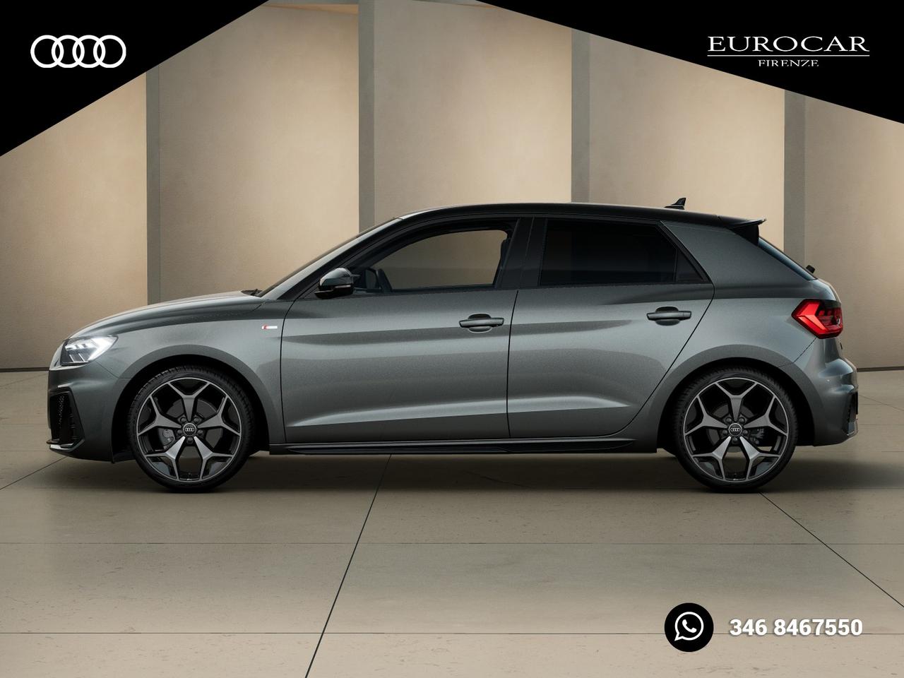 Audi A1 sportback 30 1.0 tfsi identity black 116cv s-tronic